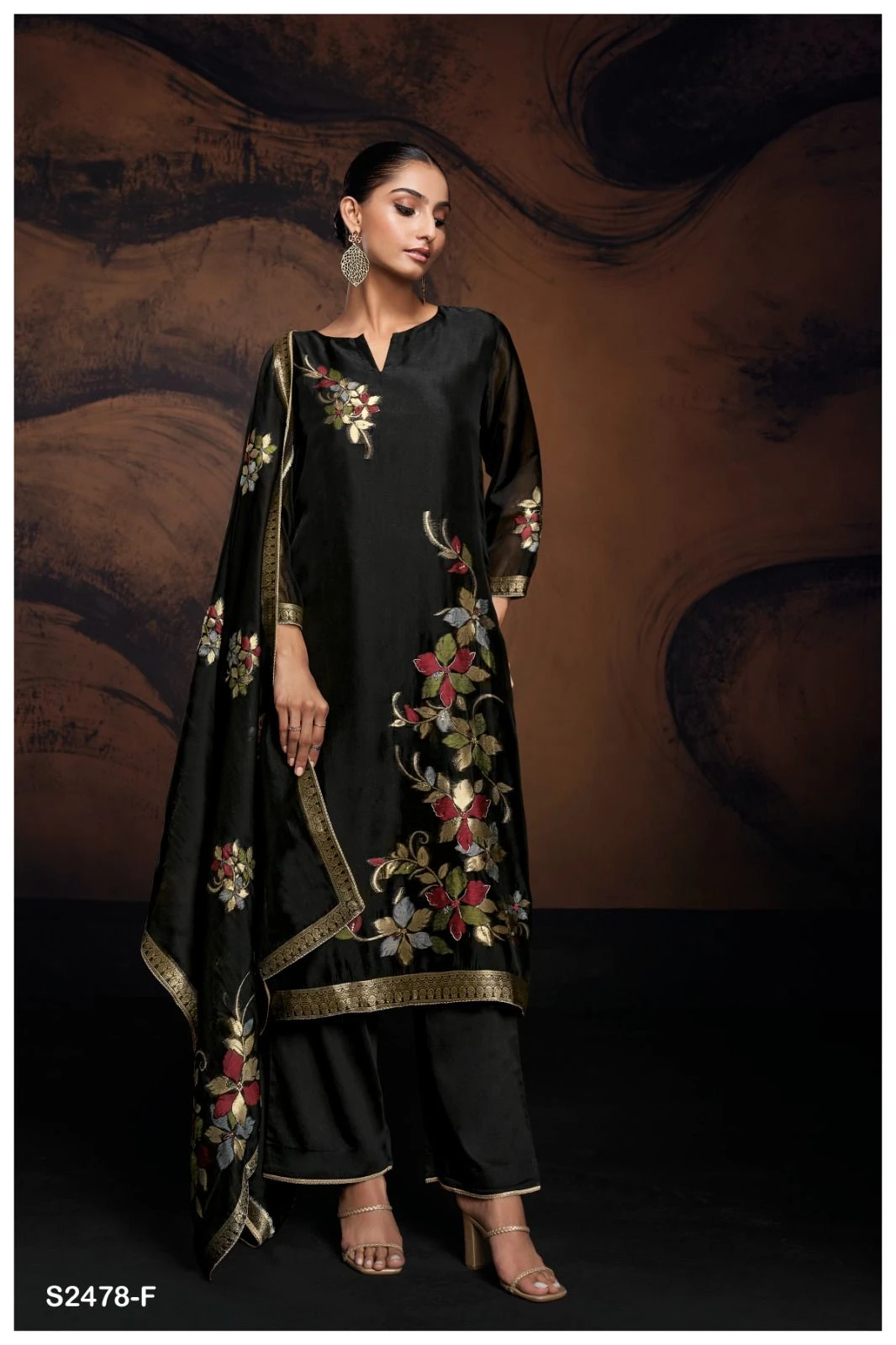 Ganga Evania 2478 Premium Viscose Woven Silk Wholesale Fancy Salwar Suit Catalog — Wholesale Salwar Suits, Ganga wholesale from Surat - Gallery Image 2